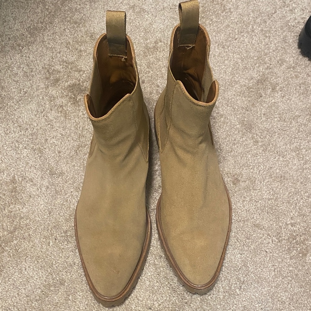 Margaux tan suede Chelsea boots